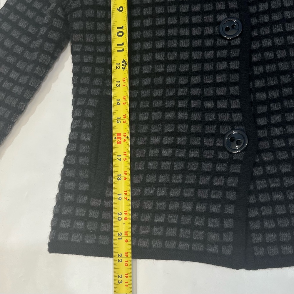 Jones New York Signature Merino Wool Chunky Button Up Cardigan Women Sz Medium - Picture 15 of 16